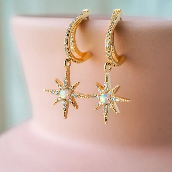 Astra Star Huggies | Wander and Lust Jewelry