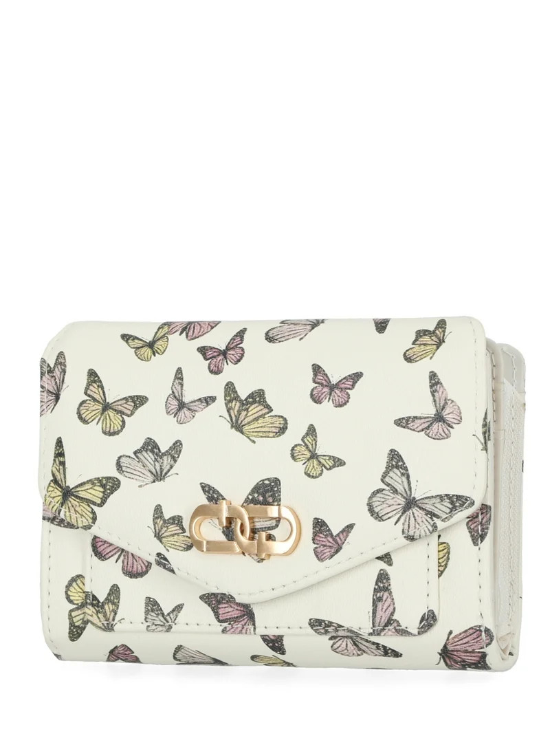 Time and Tru Women's Tessa Indexer Vinyl Butterfly Print | Walmart (US)