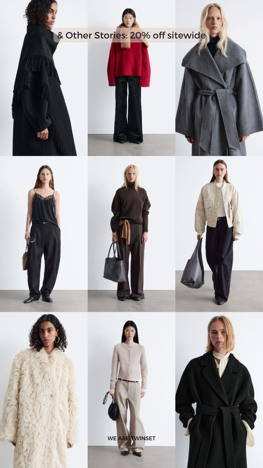 & Other Stories 20% off site wide 👀💁‍♀️

#LTKwinter #LTKCyberWeek #LTKstyletip