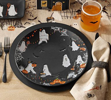 Scary Squad Stoneware Dinner Plates - Set of 4 | Pottery Barn (US)