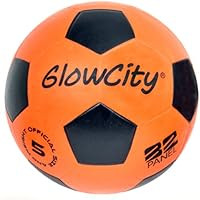 GlowCity Light Up LED Soccer Ball Blazing Red Edition|Glows in The Dark with Hi-Bright LED's | Amazon (US)