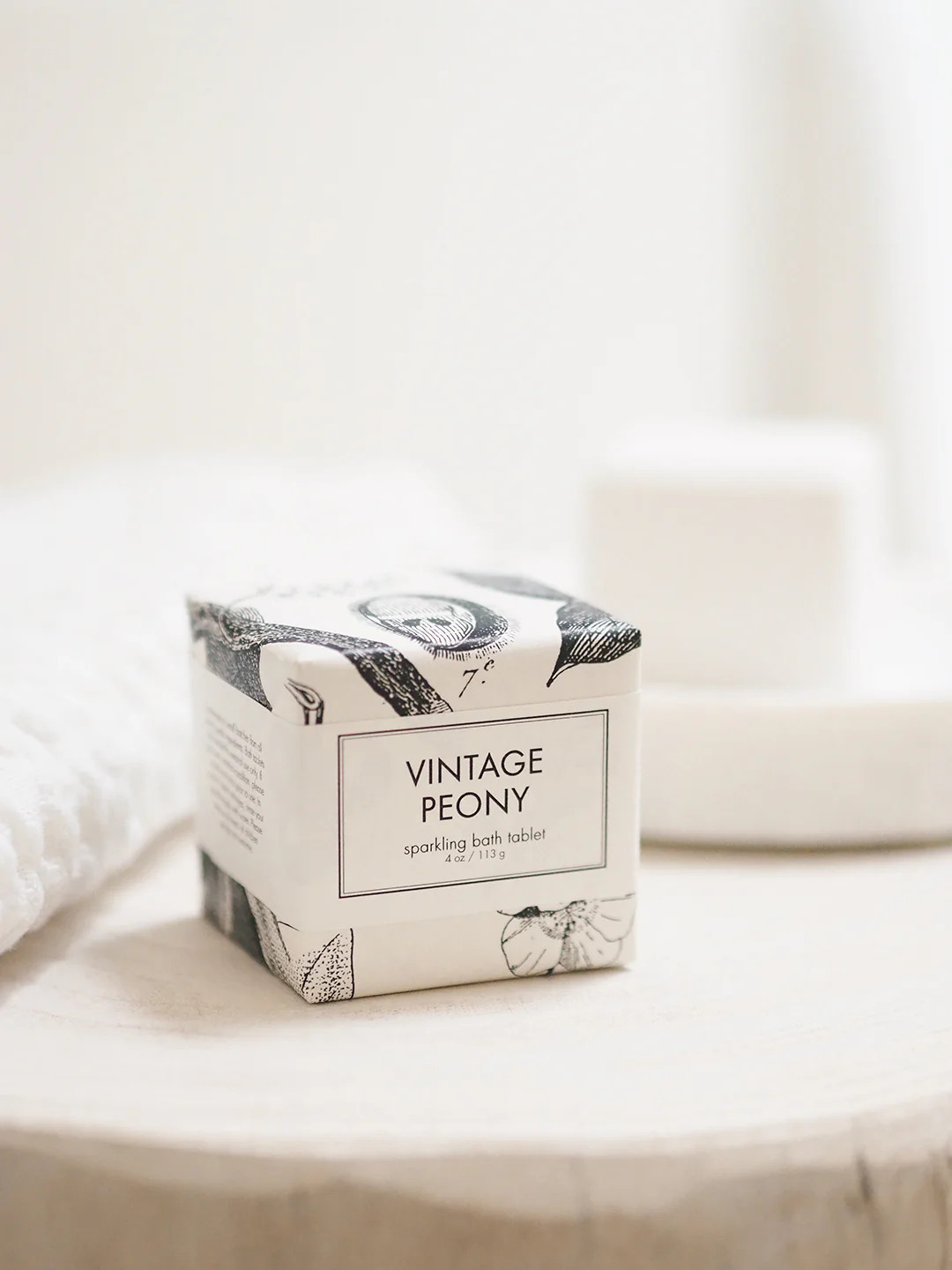 Vintage Peony Sparkling Bath Bomb | The Cross Decor & Design