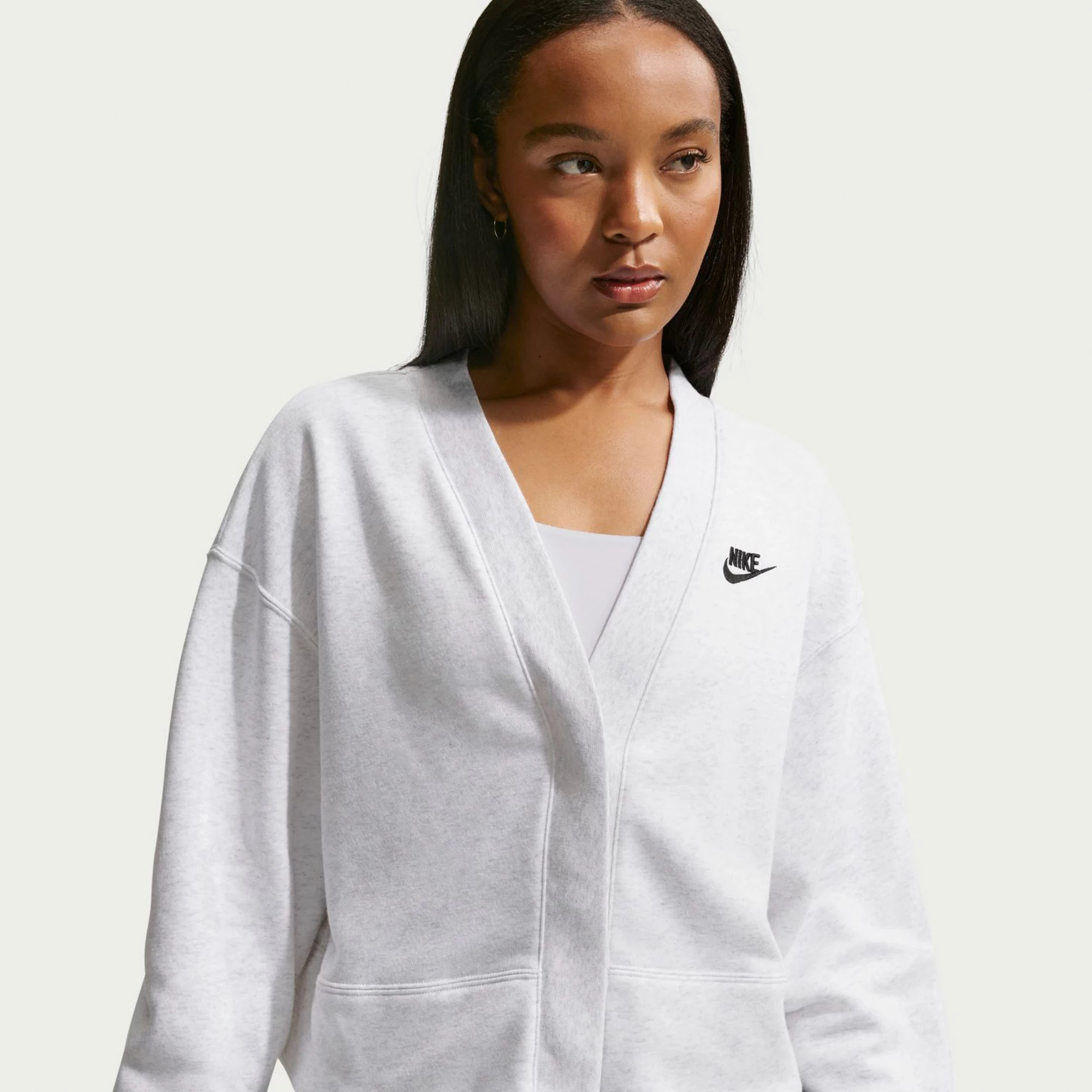 Women's Nike Club Fleece Loose Cardigan | Kohl's
