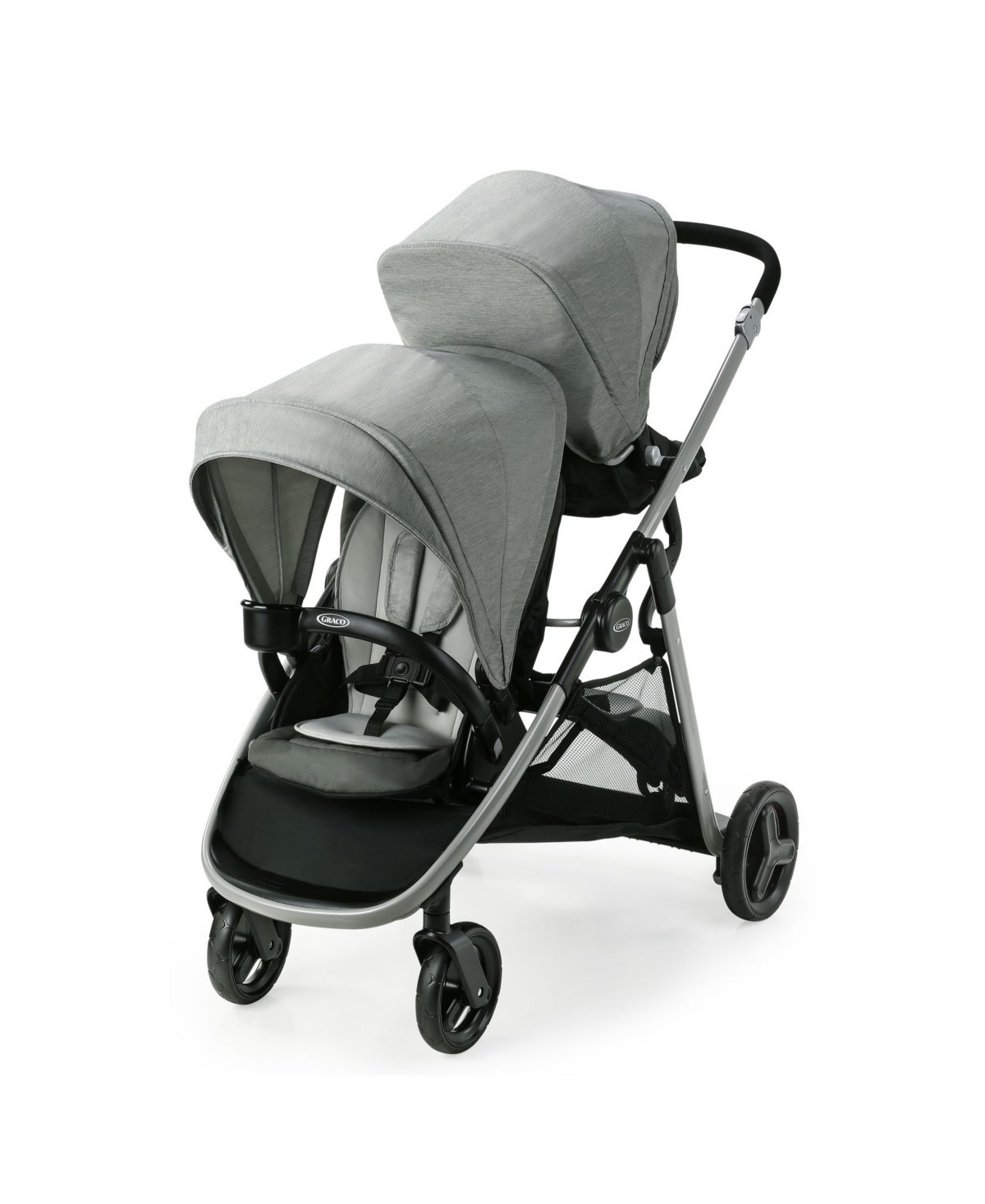 Graco Ready2Grow Lx 2.0 Double Stroller - Light Pastel Gray | Macy's