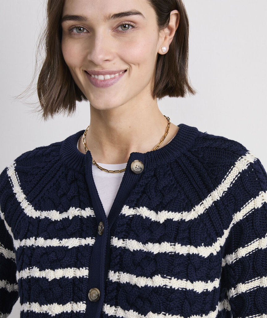 Cotton Cable Cardigan | vineyard vines