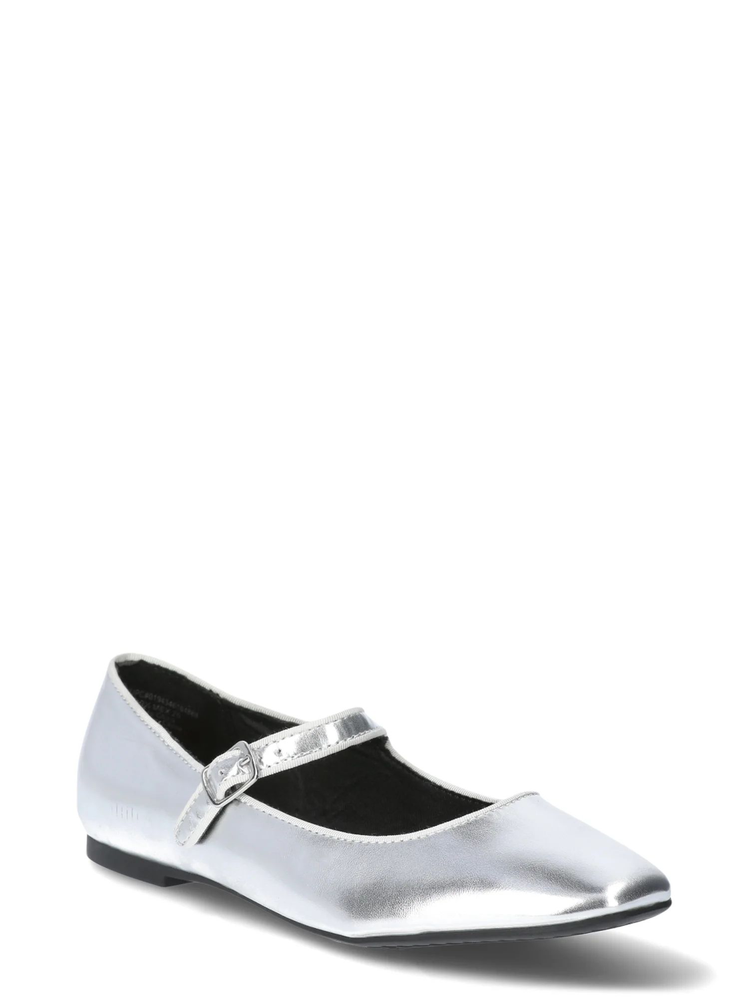 Time and Tru Women's Faux Leather Mary Jane Flats, Sizes 6-11 | Walmart (US)