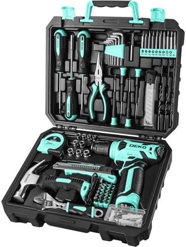 DEKOPRO Drill Set: Tool Set with 8V Cordless Drill, Home Tool Kit with Drill, Hand Tool Kits for ... | Amazon (US)
