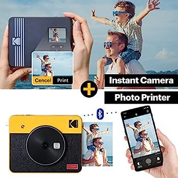 Kodak Mini Shot 3 Retro (60 Sheets) 3x3 2-in-1 Portable Wireless Instant Camera & Photo Printer, ... | Amazon (US)