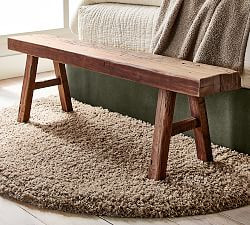 Rustic Reclaimed Wood Bench (60") | Pottery Barn (US)