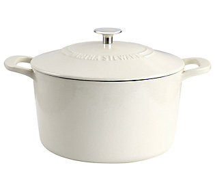 Martha Stewart Enameled Cast Iron 7-Quart Dutch Oven with Lid | QVC