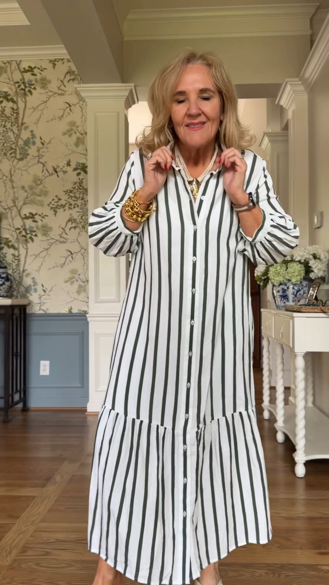 I sized down in this dress to a .5 small 
Sale alert! 
This is such a versatile dress. Perfect for the heat too.

#LTKOver40 #LTKPetite #LTKSaleAlert