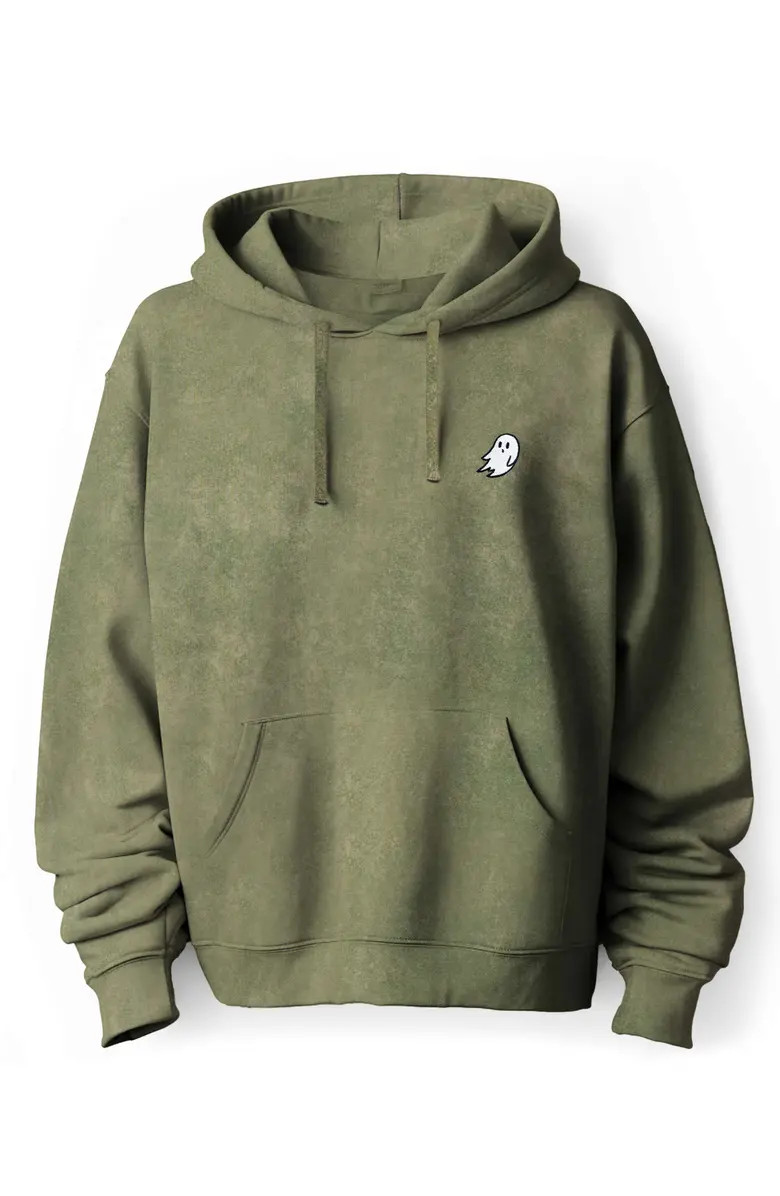 Ghost Embroidered Washed Hoodie | Nordstrom