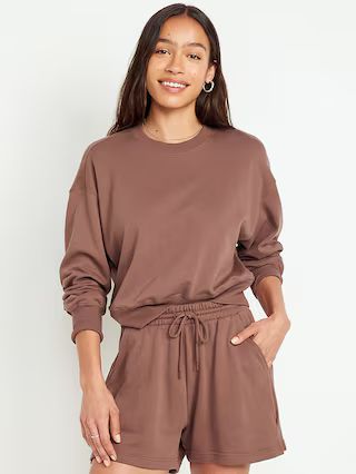 Drop-Shoulder Crop Sweatshirt | Old Navy (US)