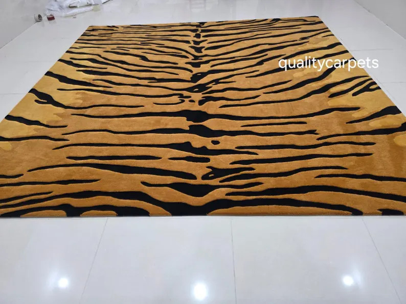8x10 Feet Tiger Skin Pattern Premium Designer Area Rug for Living Room Bedroom,modern Rug Can Be ... | Etsy (Global)