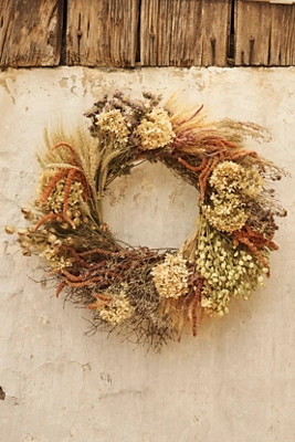 Preserved Hydrangea Garden Wreath | Anthropologie (US)