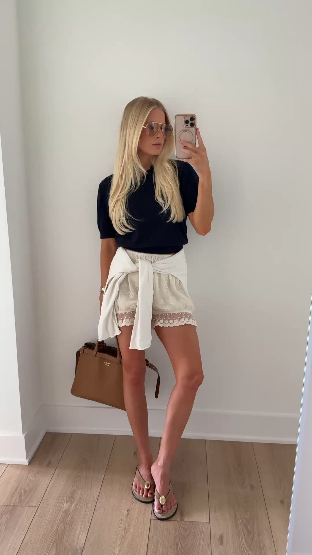 SIZE: small in top, shorts & sweater, shoes are tts. Linking similar in all! #kathleenpost

Summer outfit Inspo, spring transition look, brunch outfit, girls lunch, shopping day look

#LTKootd #LTKSeasonal