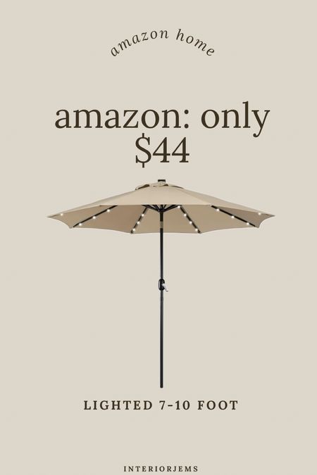 This 7.5 foot lighted umbrella from Amazon is only starting at $44. It also goes up to 9 feet, on sale light lighted umbrella from Amazon patio must, popular umbrella from

#LTKSaleAlert #LTKStyleTip #LTKHome