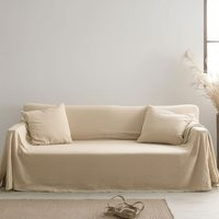 Linen Sofa Cover/Minimalist Design/Eco Friendly Furniture Slipcover/Living Room Protector/Trendy Fabric/Housewarming Gift | Etsy (UK)