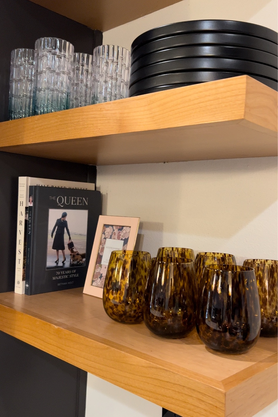 Home, kitchen, shelves, styling, glasses, plates, cups, books, decor 

#LTKhome #LTKunder50 #LTKstyletip