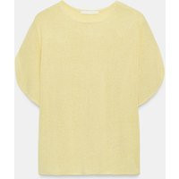 Zara - Rustic Cape Sleeve Top - Light Yellow - L - Woman | Zara UK