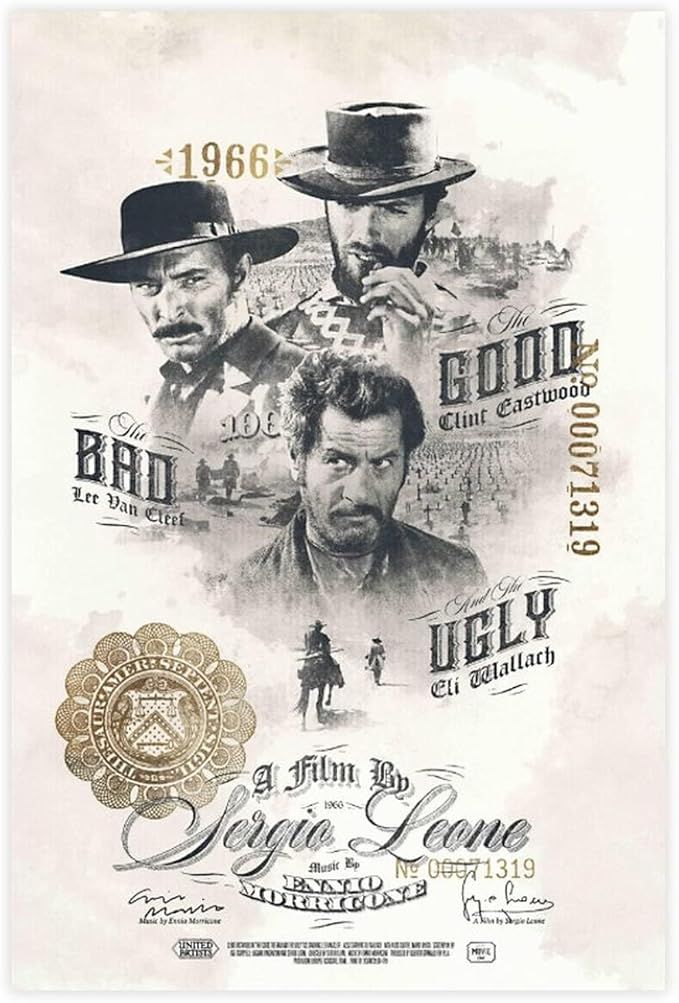 The Good, the Bad and the Ugly Canvas Poster Bedroom Decor Sports Landscape Office Room Decor Gif... | Amazon (US)