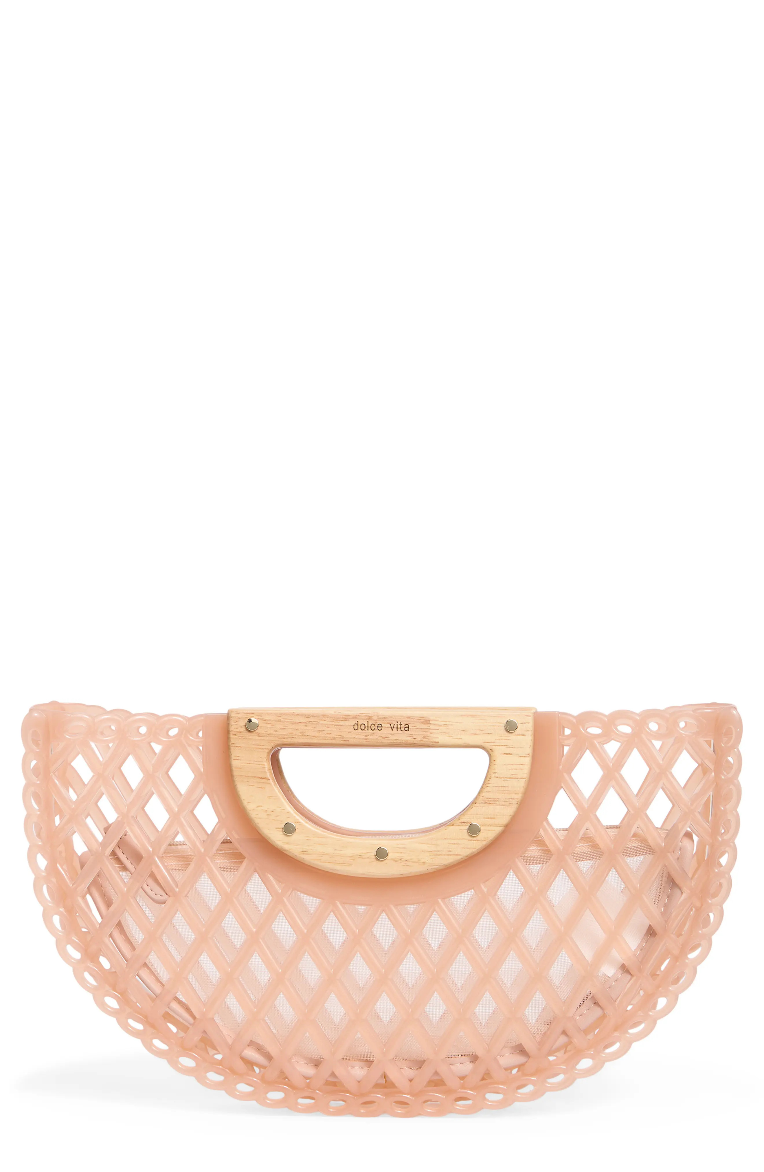 Dolce Vita Solandra Jelly Clutch in Tortoise at Nordstrom | Nordstrom