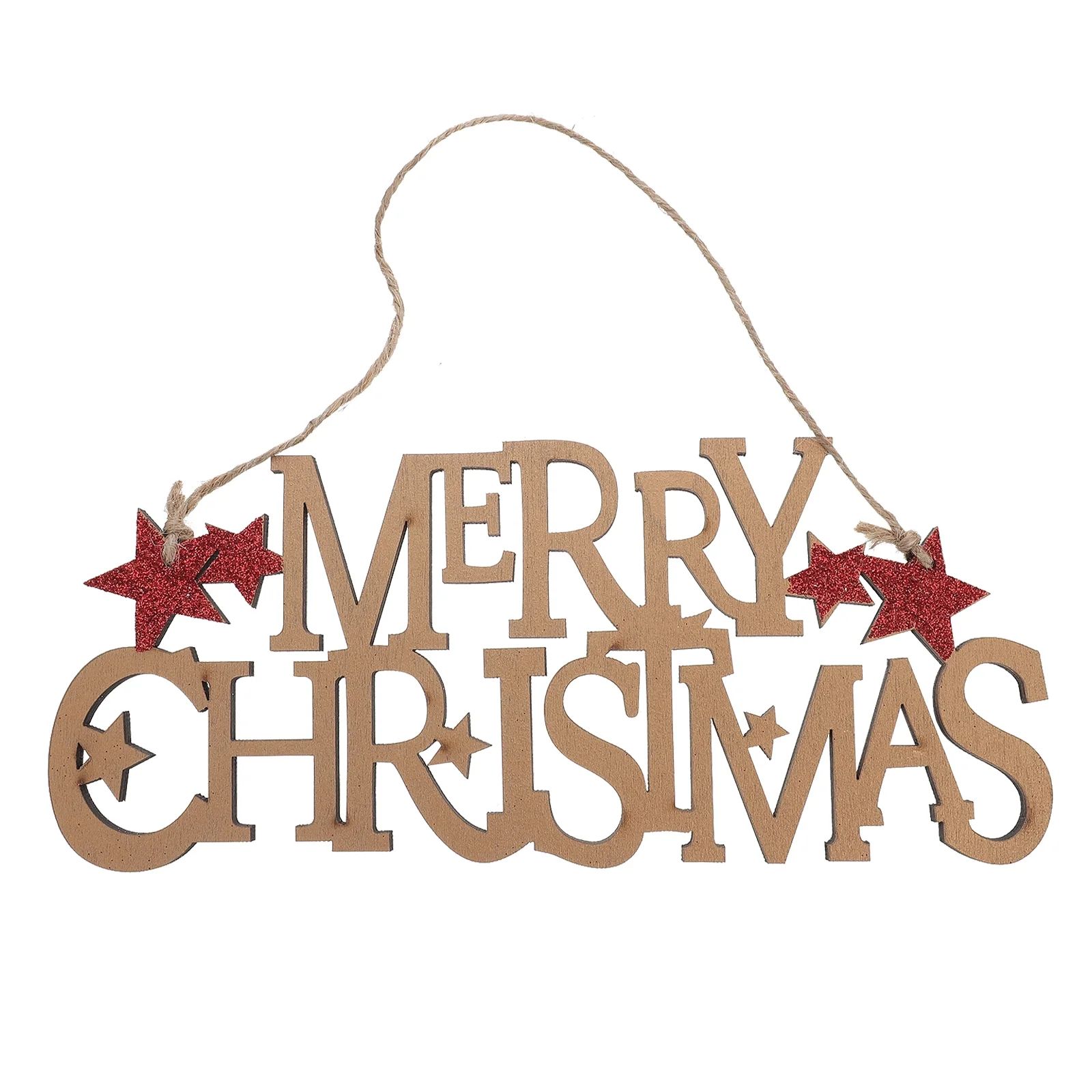 OUNONA 1pc Merry Christmas Pendant Xmas Letter Door Sign Xmas Tree Decoration | Walmart (US)