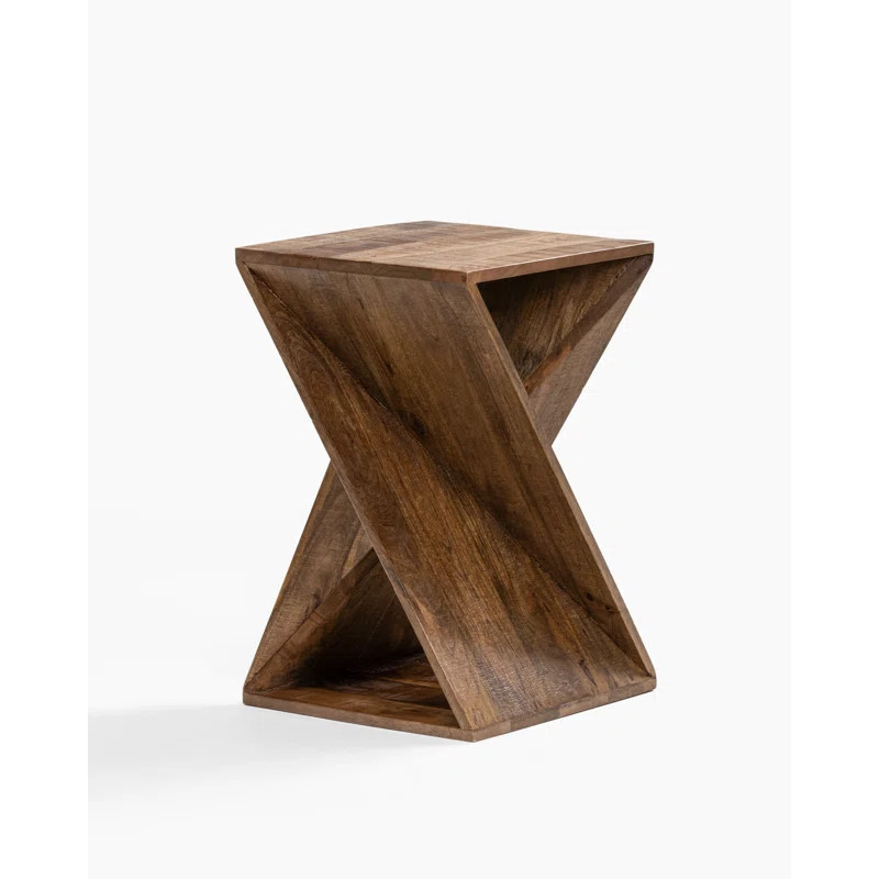 Caelah Solid Wood Block End Table | Wayfair North America