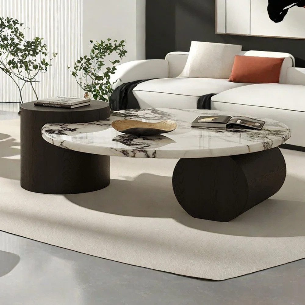 Orxva Galaxy Marble Coffee Table with Unique Design - Wayfair Canada | Wayfair North America