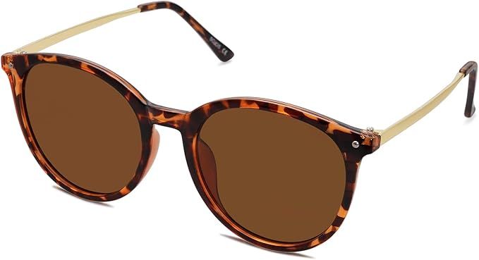 Classic Round Polarized Sunglasses Designer Style | Amazon (US)