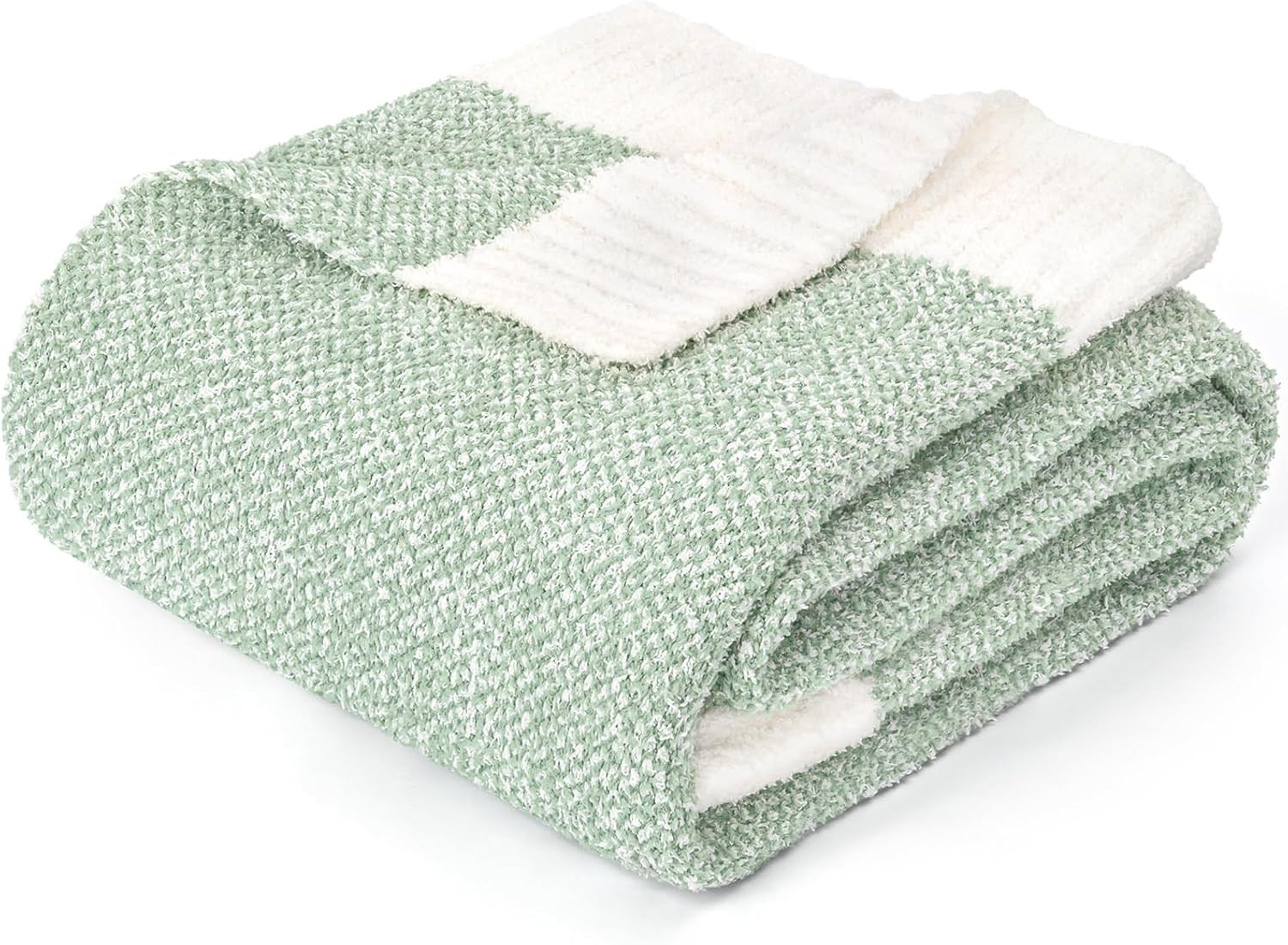 MACEVIA Green Throw Blanket Knit Christmas Blankets 50" x 60" for Couch Sofa Super Soft Cozy Warm... | Amazon (US)