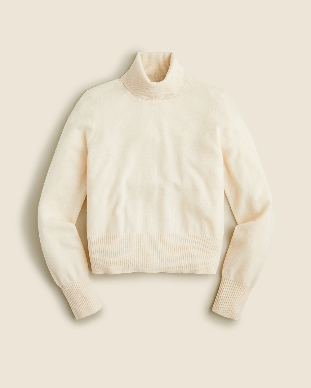 Cashmere shrunken turtleneck sweater | J. Crew US