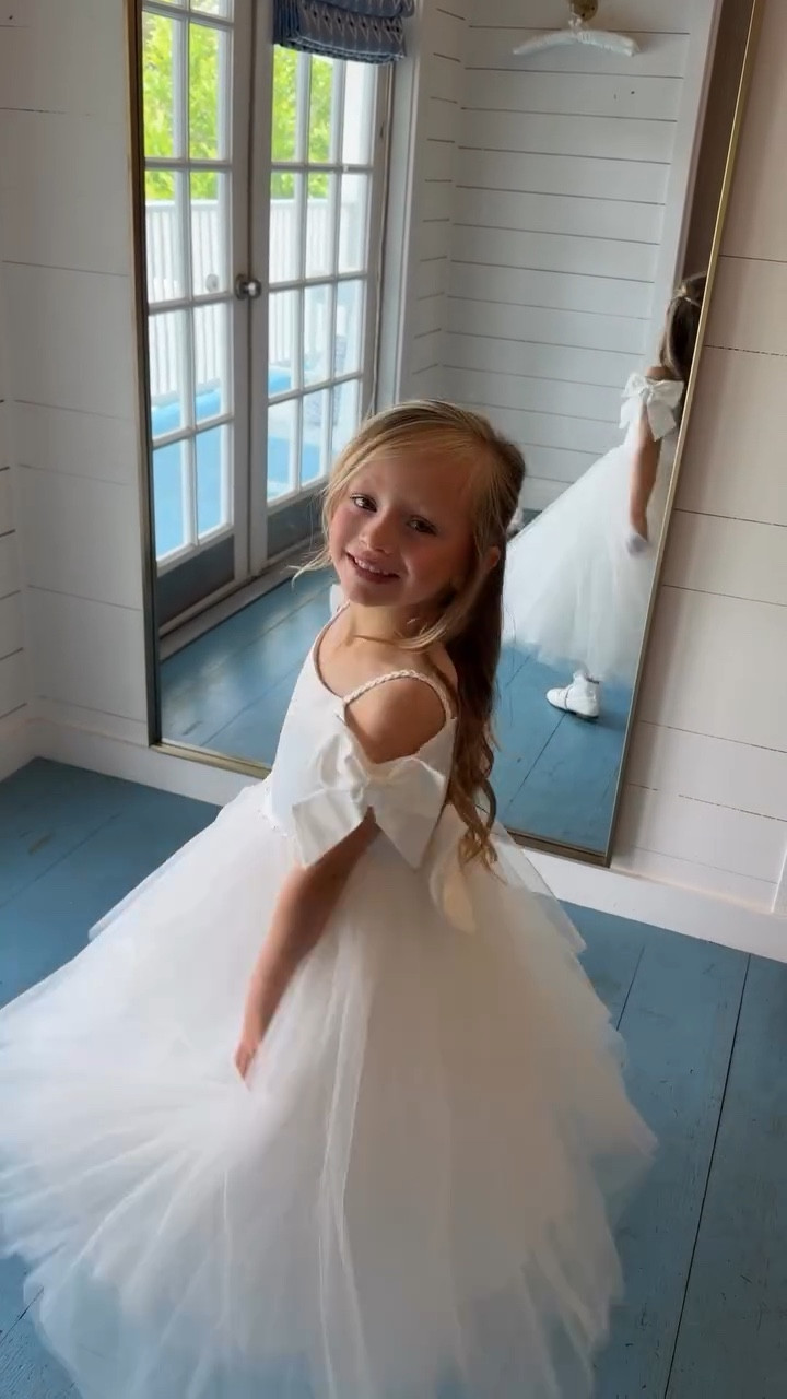 The prettiest flower girl dress from Anthropology! McKenzie is wearing a size 4 and she’s 5 yrs old. If in beteeen the sizes go down  

#LTKmomlife #LTKKids #LTKWedding