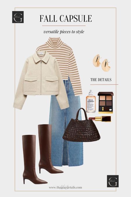 Thanksgiving outfit from my Fall capsule wardrobe! 

Denim skirt
Tall brown boots
Mango jacket
Striped sweater 

#LTKover40 #LTKstyletip #LTKHoliday