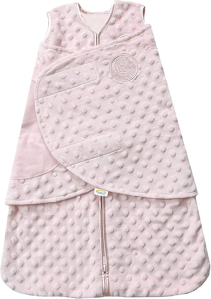 HALO Sleepsack Swaddle Plush Dot Velboa, 3-Way Adjustable Swaddle Blanket, TOG 3.0 for Cool Clima... | Amazon (US)
