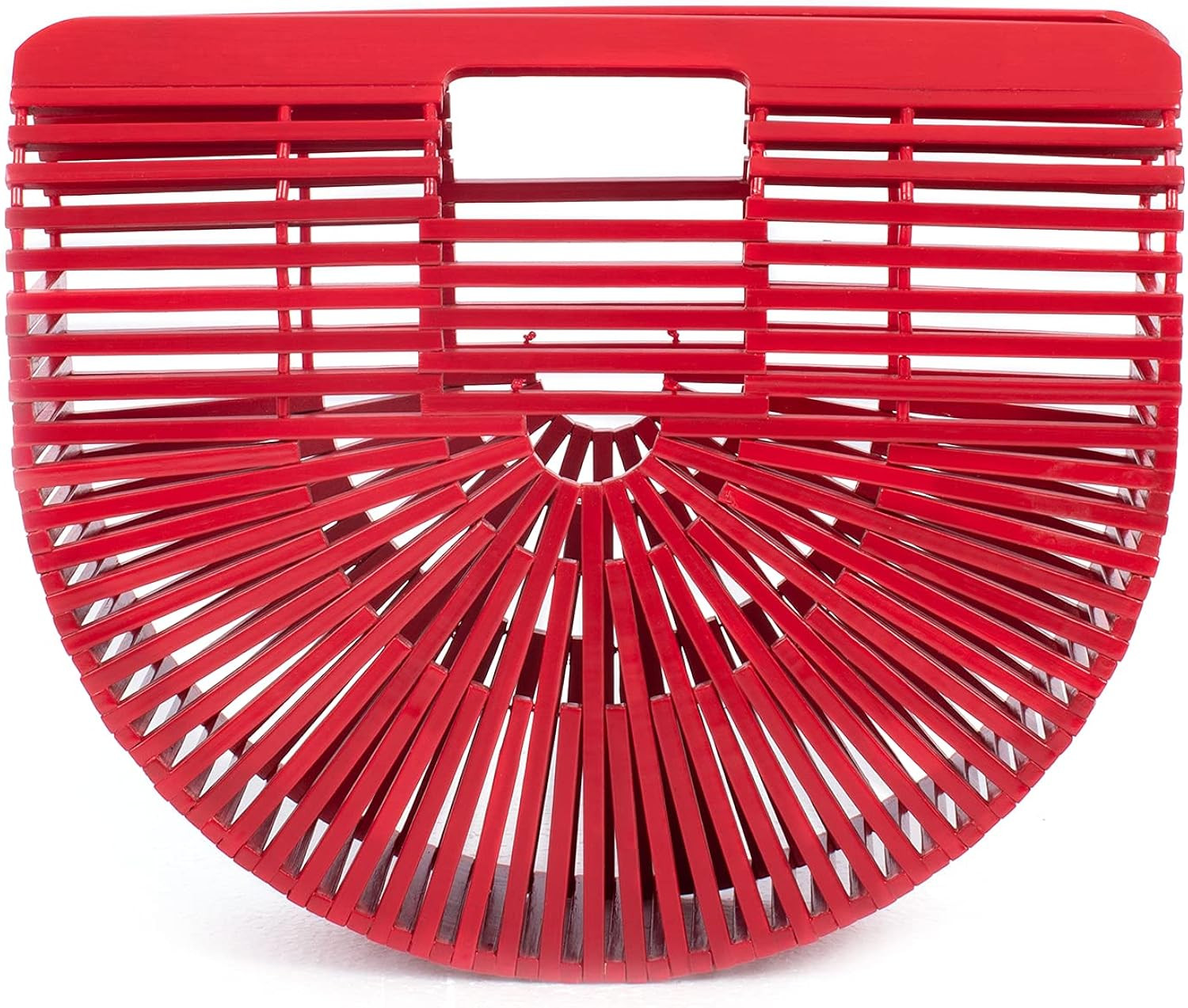 RULER TRUTH Women's Bamboo Handbag by Handmade Straw Bag,Tote Bamboo Purse Natural Basket Bag for... | Amazon (US)