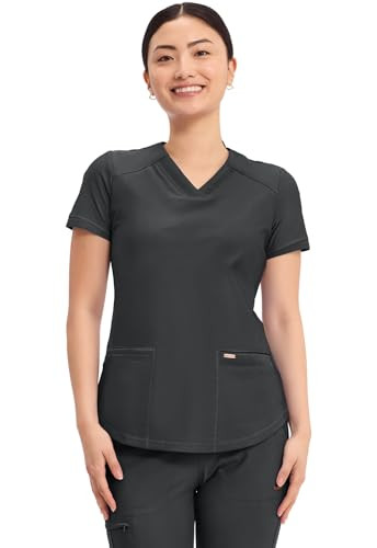 Cherokee Form Scrub Tops for Women, Stretchy V-Neck Knit Scrub Top - CK840 | Amazon (US)