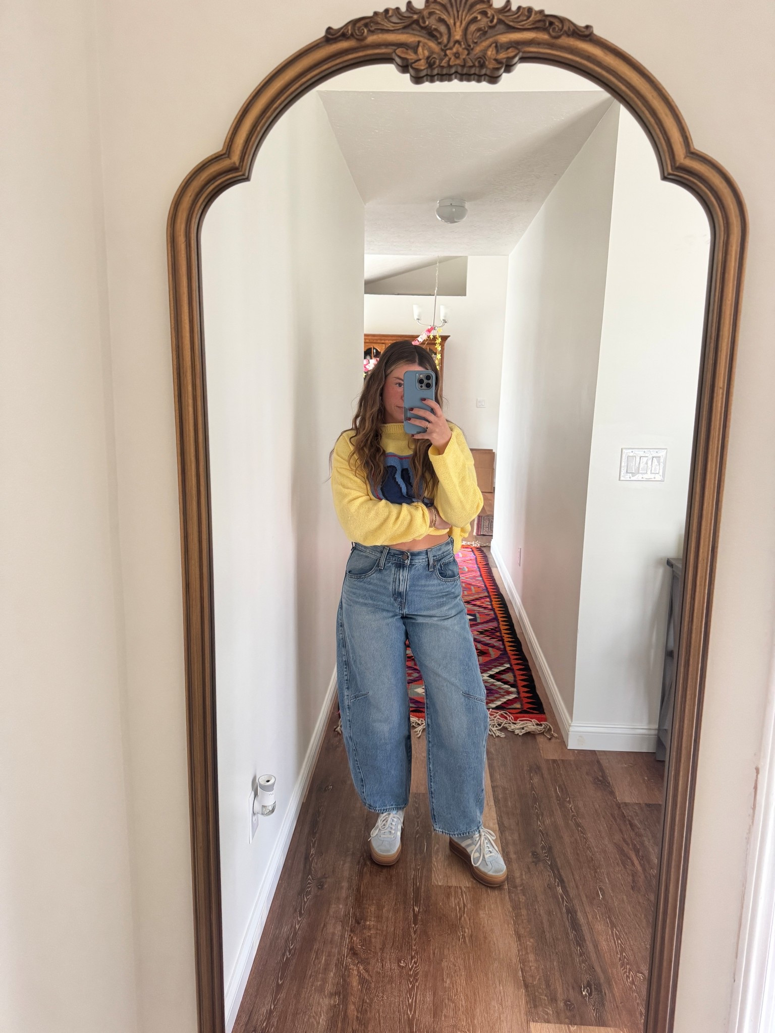 CURVY GIRL JEANS! These have an adjustable waist and fit a smaller waist with a biggggger booty. 