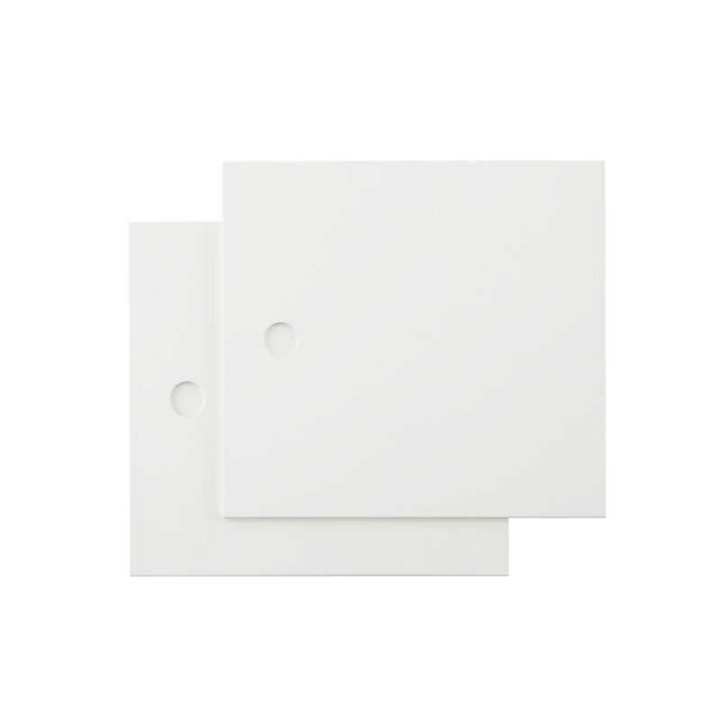 District White Door Panels, Set of 2 | Crate & Barrel