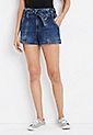m jeans by maurices™ High Rise 3.5in Tie Waist Short | Maurices