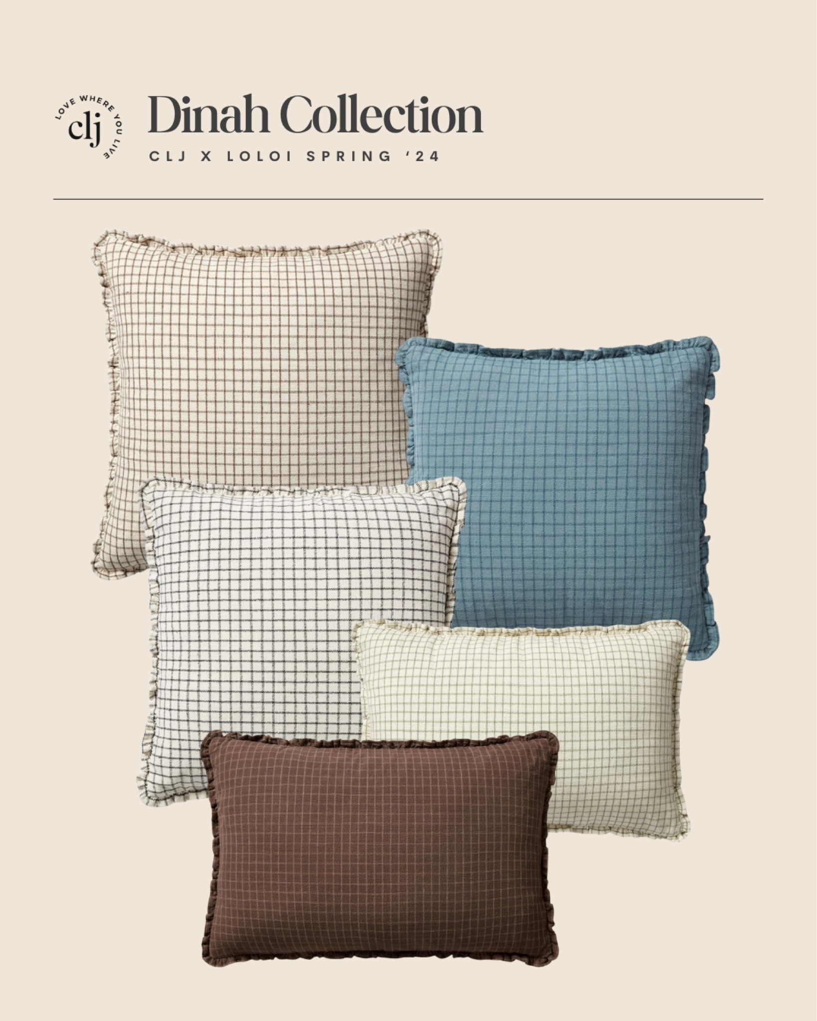 Introducing our CLJ x Loloi Dinah pillow collection 🫶🏻

Ruffle pillows, lumbar pillows

#LTKhome #LTKstyletip #LTKMostLoved