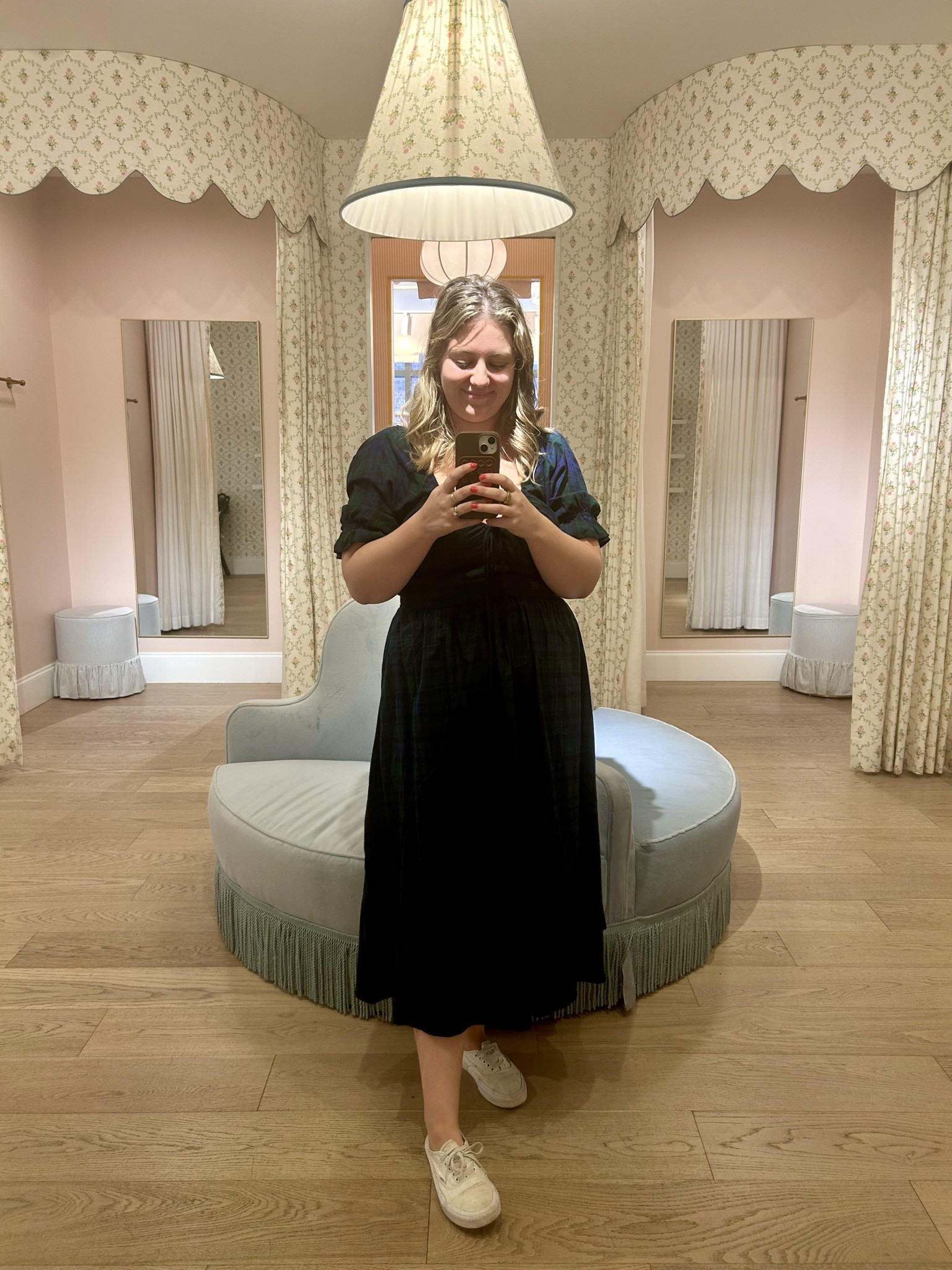 Hello plaid!!! This dark green and blue plaid dress from hill house feels so cozy and the dress feels like it’s almost made out of a flannel material. It’s so thick and warm! The prettiest dress for thanksgiving AND it’s adjustable at the bust line to make it flattering (and modest enough) for anyone!

#LTKGiftGuide #LTKHoliday #LTKStyleTip