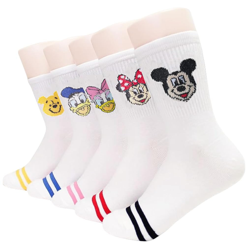Animation Character Women Crew Socks 5 Pairs, Character Cartoon Series Collection Women's Origina... | Amazon (US)
