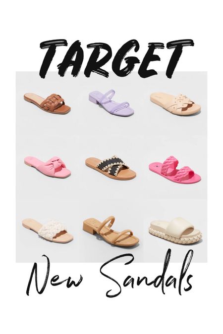 New sandals at Target come in multiple colors 

#LTKunder50 #LTKshoecrush #LTKtravel