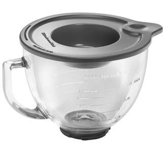 KitchenAid 5 qt. Glass Bowl for Tilt-Head Stand Mixers, Clear | The Home Depot
