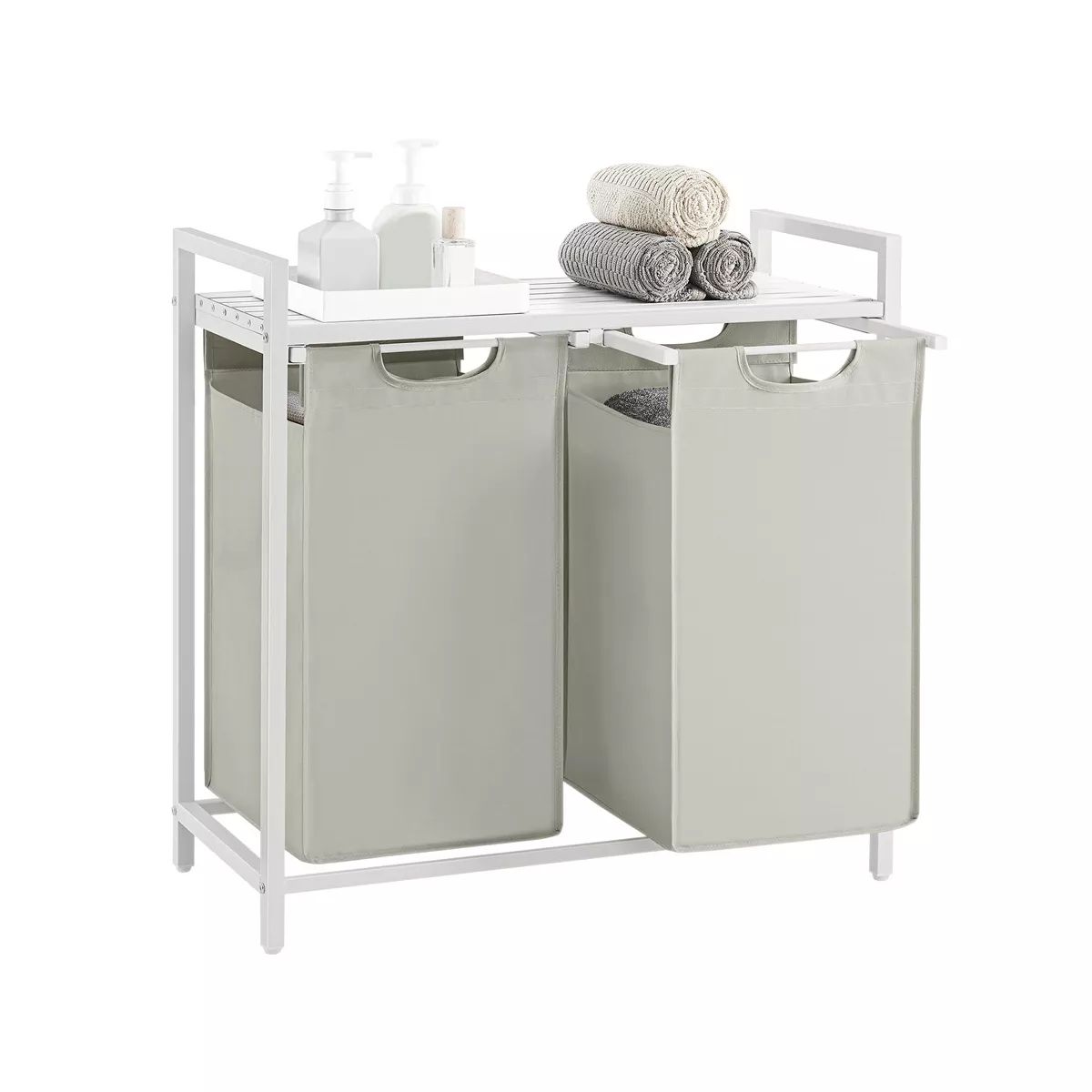 VASAGLE Laundry Hamper Laundry Basket with 2 Pull-Out Bags Laundry Sorter with Shelf | Target
