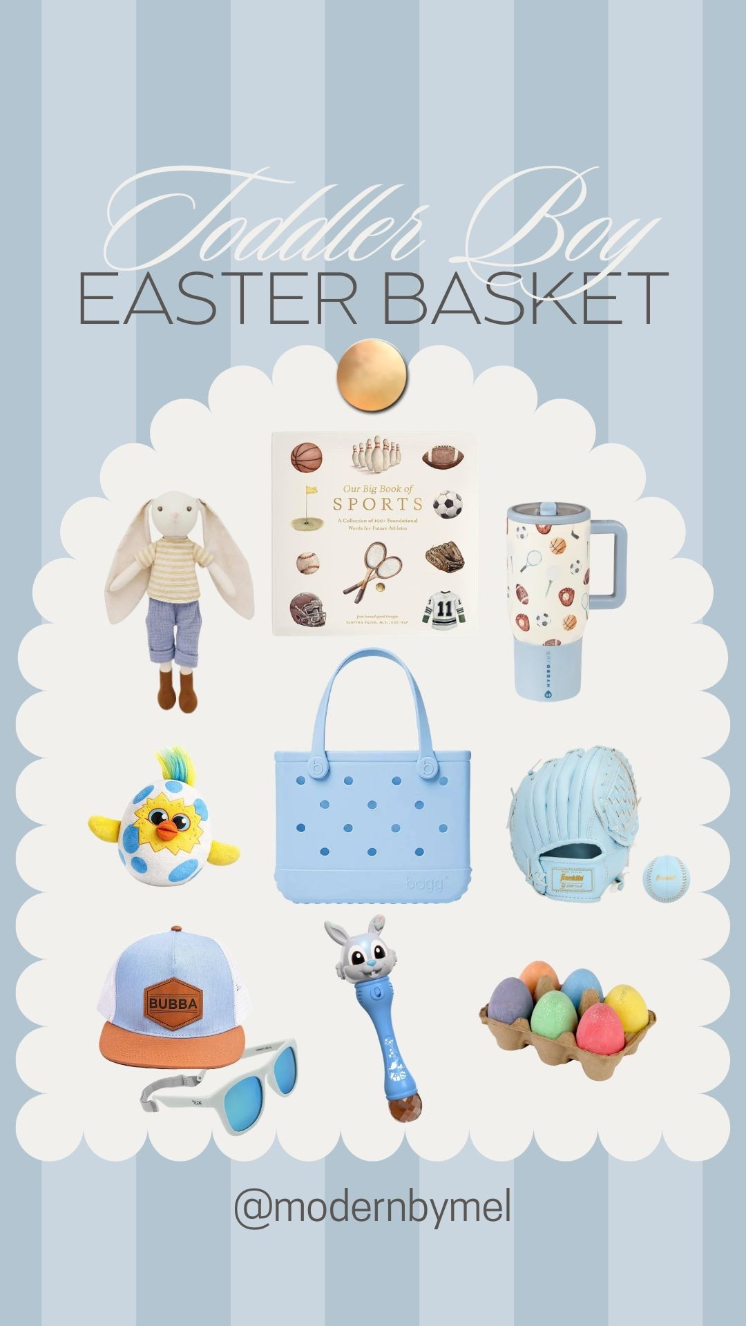 Toddler boy Easter basket ideas 🐰💙
Sharing some of my favorite toddler Easter basket fillers for boys — a mix of fun toys, books, outdoor play items, and practical finds they’ll actually use after Easter.
This basket includes:
• toddler baseball glove + ball
• sports book for toddlers
• bunny plush toy
• kids tumbler cup
• sunglasses + toddler hat
• activity toy + Easter egg chalk + bubbles
• the cutest blue Bogg bag basket
Perfect Easter basket ideas for toddler boys ages 2–4 if you want something fun, useful, and not just candy.
Shop all my toddler Easter basket ideas + toddler Easter gifts here 🤍
#ltkfamily #ltkfinds #easterbasketideas #toddlereasterbasket #easterbasketfillers

#LTKspring #LTKmomlife #LTKKids