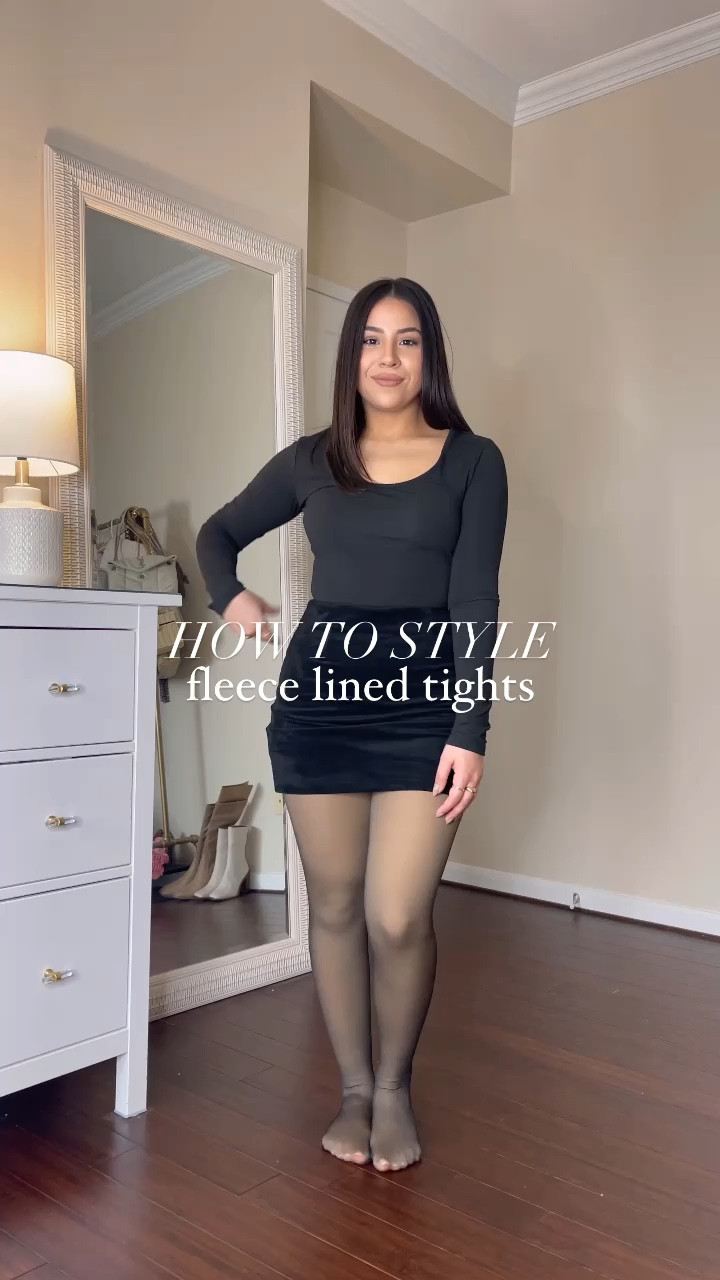 X-CHENG Fleece Lined Tights Sheer … curated on LTK