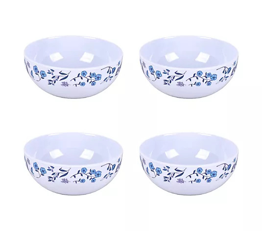 Temp-tations Seasonal Set of (4) 18-oz Melamine Bowls - QVC.com | QVC