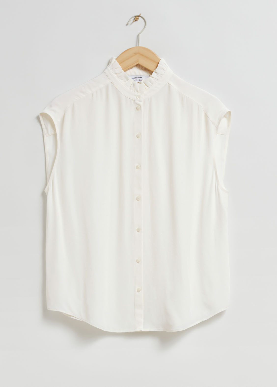 Frilled Collar Blouse - White | & Other Stories (EU + UK)